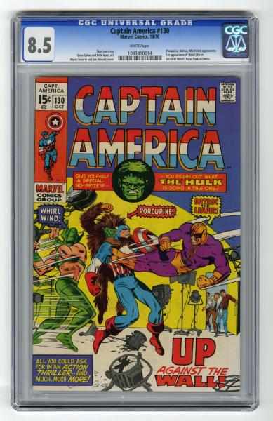 Appraisal: Captain America CGC Marvel Comics Click for full description