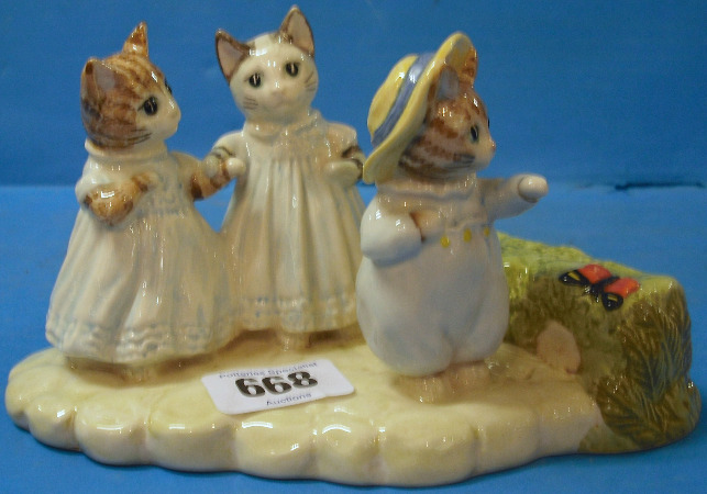 Appraisal: Beswick Beatrix Potter Tableau Mittens Tom Kitten And Moppet Limited