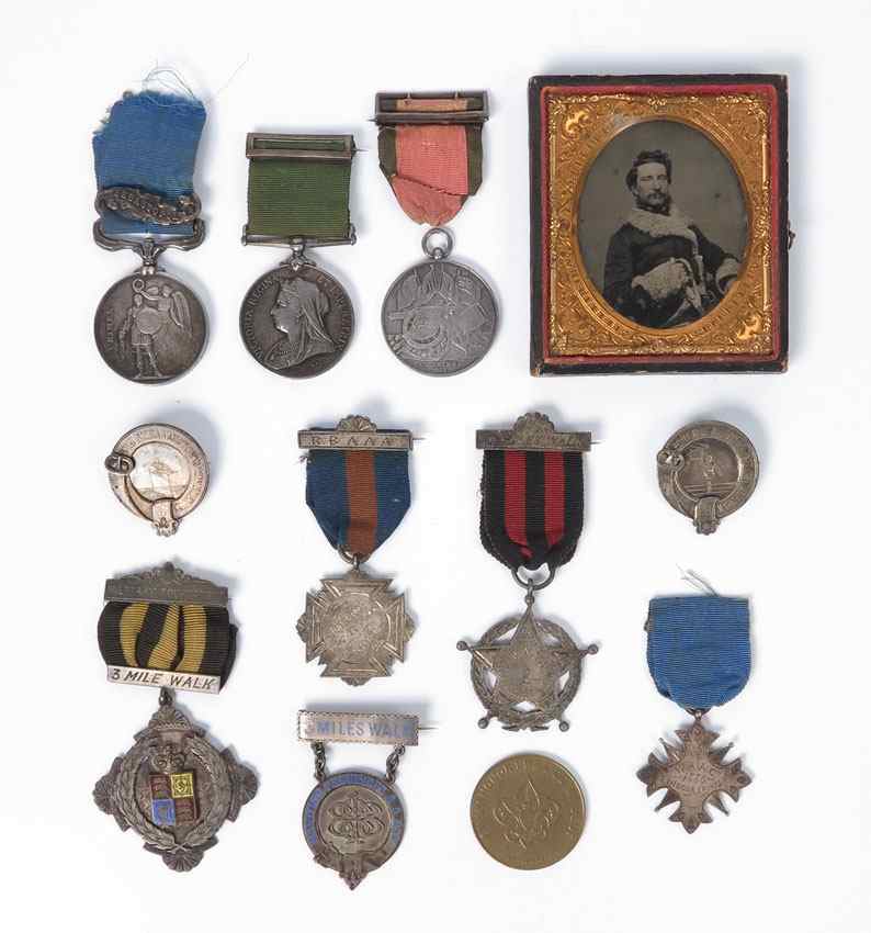 Appraisal: COLLECTION OF CRIMEAN WAR MEDALS SPORTING MEDALS To include Crimean