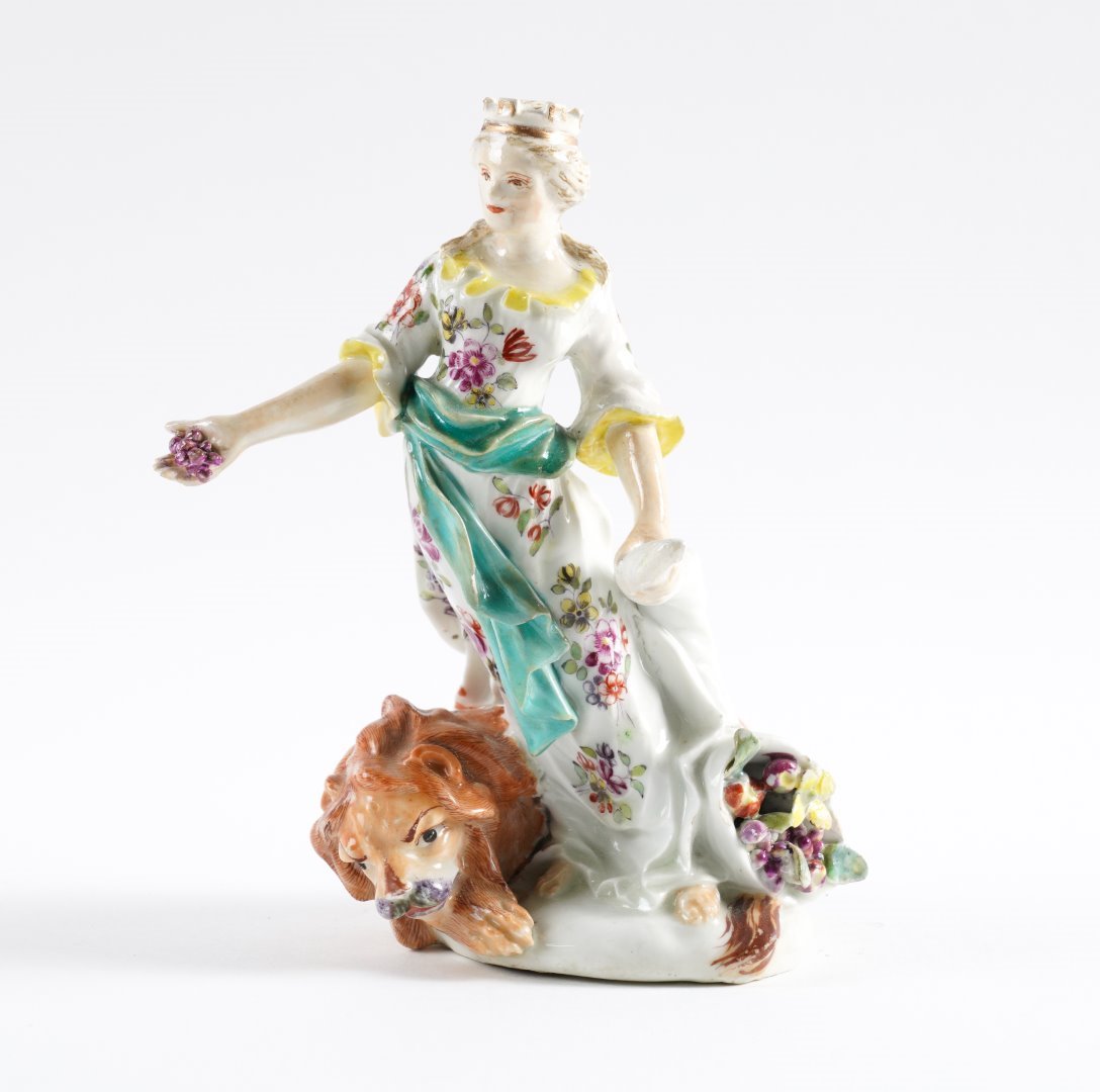 Appraisal: A RARE DERBY FIGURE OF CERES Circa - Emblematic of