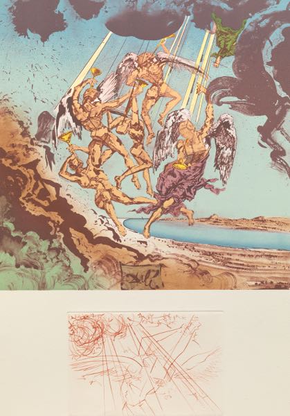 Appraisal: SALVADOR DALI SPANISH - x sheet size Return of Ulysses