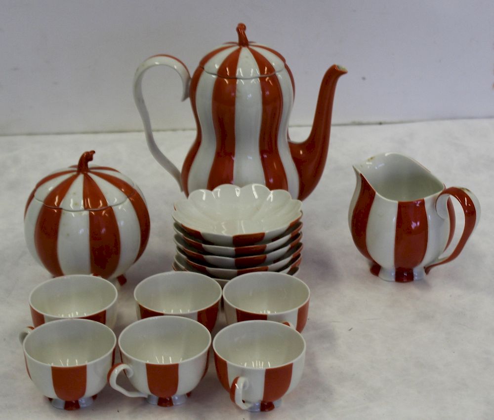 Appraisal: JOSEPH HOFFMAN Porcelain Maka Set From a Larchmont estate -