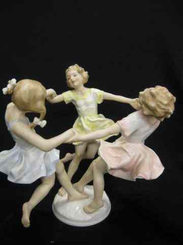 Appraisal: Hutschenreuther Porcelain Figurine''Ring-Around-the Rosie'' by famous artist Karl Tutter ''