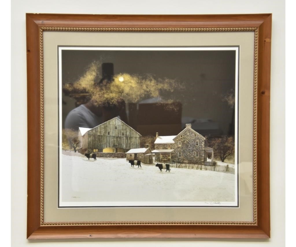 Appraisal: Peter Sculthorpe American b limited edition lithograph winter scene x