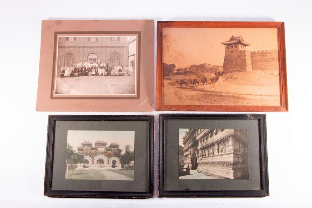 Appraisal: Four early th century Photographs of China Three early th