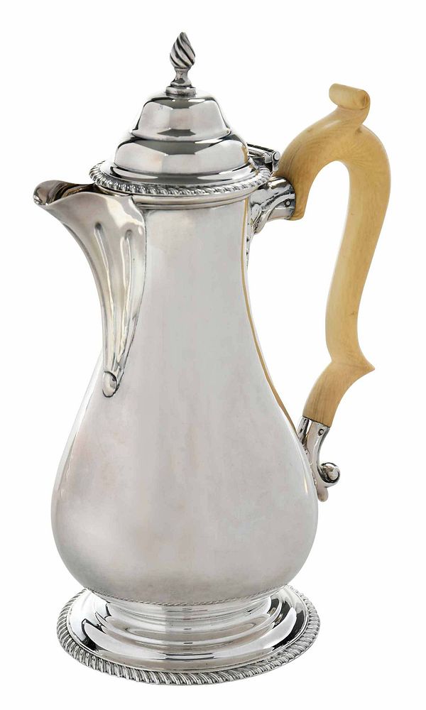 Appraisal: George II English Silver Jug London dome top with flame