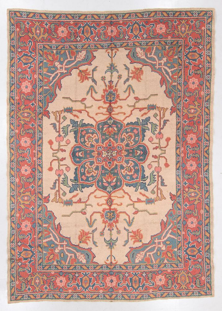 Appraisal: Antique Oushak Rug Turkey ' '' x ' '' Antique