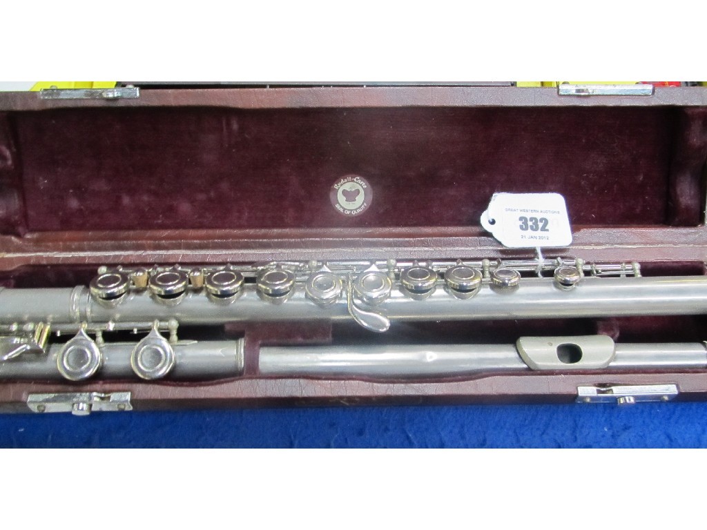 Appraisal: Flute in case by Rudel Carte Co