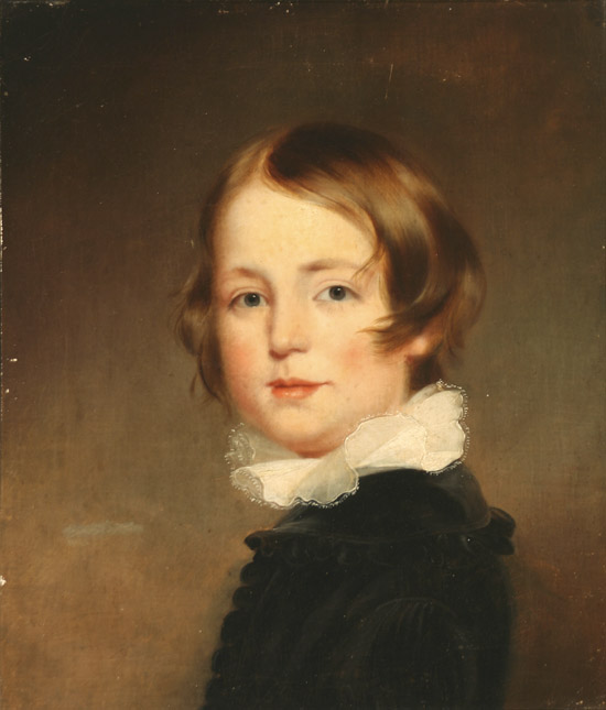 Appraisal: British School Mid- th Century Portrait of a Young Boy