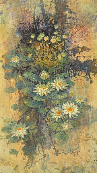 Appraisal: ROBERT LAESSIG AMERICAN - x sight size Bouquet of flowers