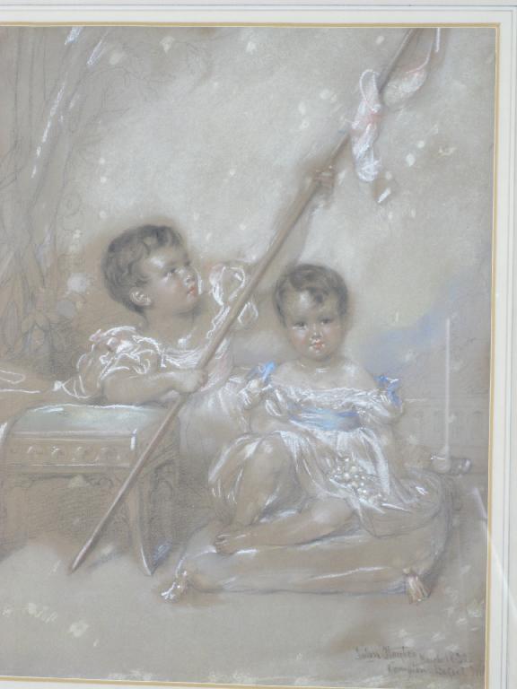 Appraisal: JOHN HAYTER A Sketch of two young Children signed and