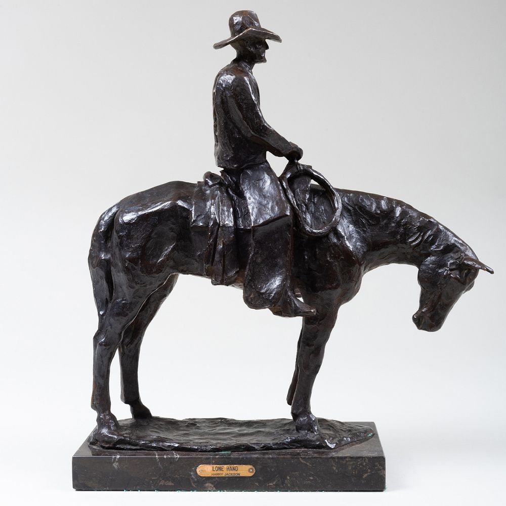 Appraisal: Harry Jackson - Lone Hand Bronze with the Harry Jackson