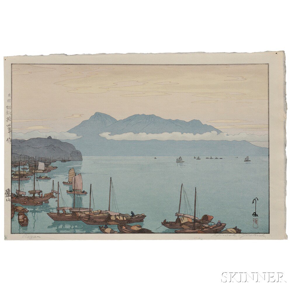 Appraisal: Hiroshi Yoshida - Rozan Japan color woodblock print signed and