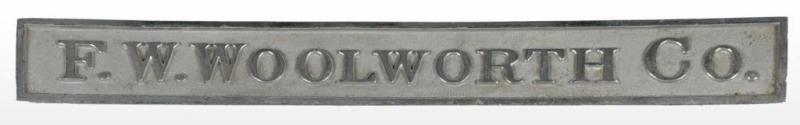 Appraisal: F W Woolworth Company Counter Sign Description Circa s to