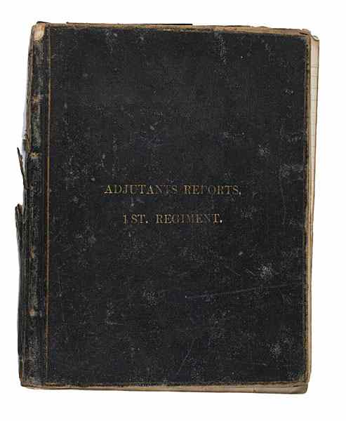 Appraisal: Confederate Order Book st Virginia Regiment Pre-First Bull Run x