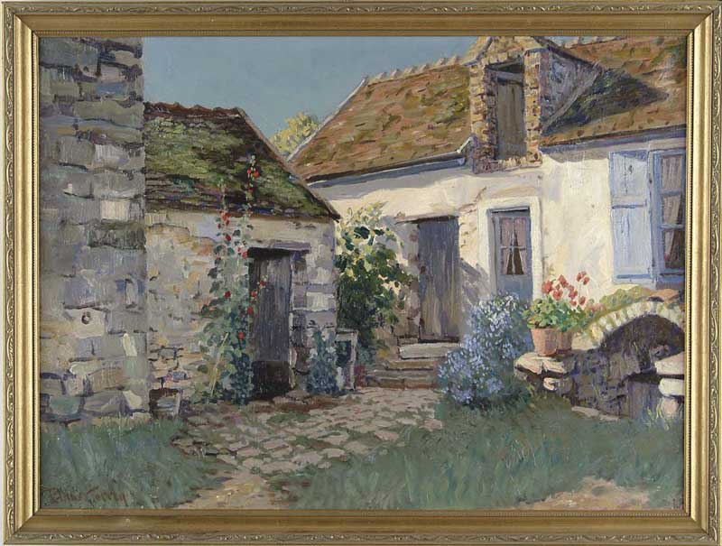 Appraisal: ELLIOT BOUTON TORREY American - THE FLOWERED DOORWAY Oil on