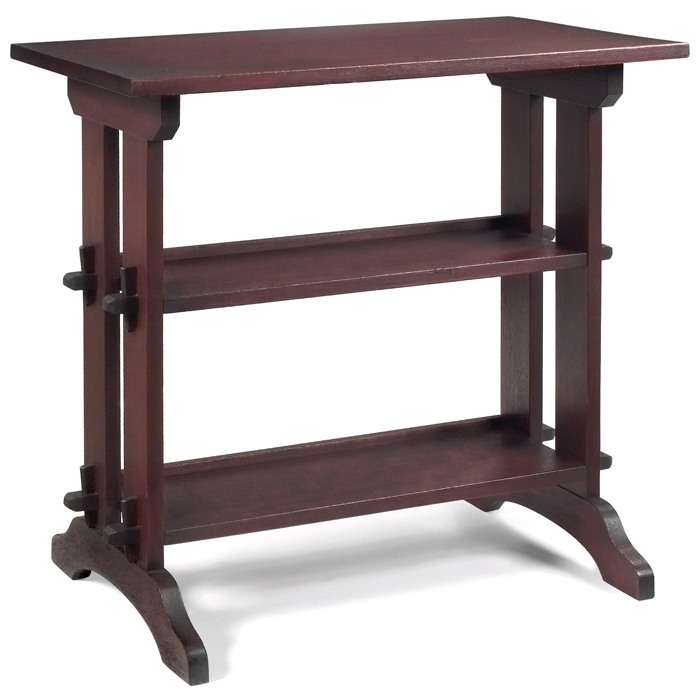 Appraisal: Roycroft Little Journeys stand in mahogany rectangular top over two