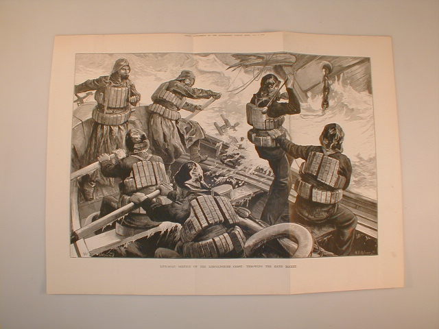 Appraisal: After W J Palmer Print of Skegness Lifeboat Horncastle Horsefair