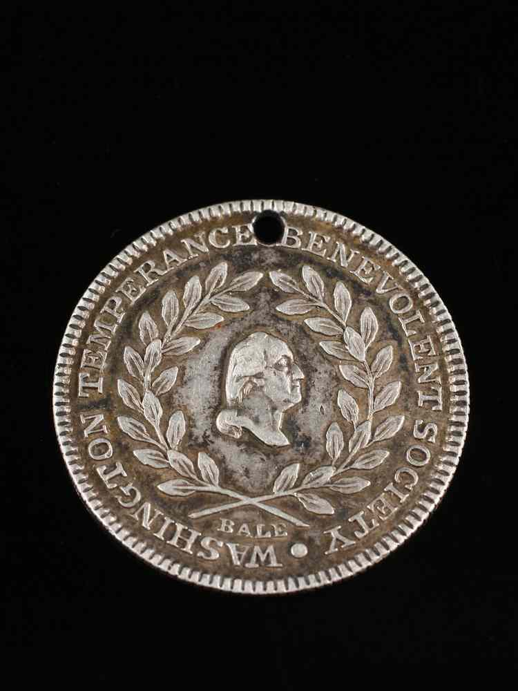 Appraisal: RARE EARLY TEMPERANCE TOKEN - Circa - Silver Token by