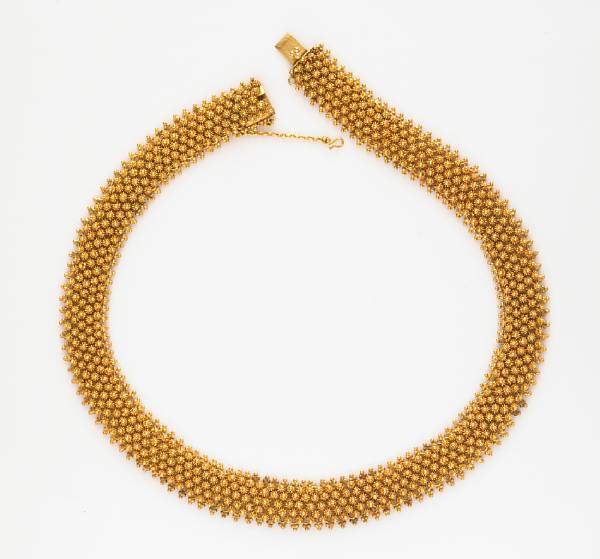 Appraisal: A k gold necklace weighing gr length in