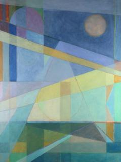 Appraisal: Ricardo R Ricardo R Diaz American b Geometrica oil on