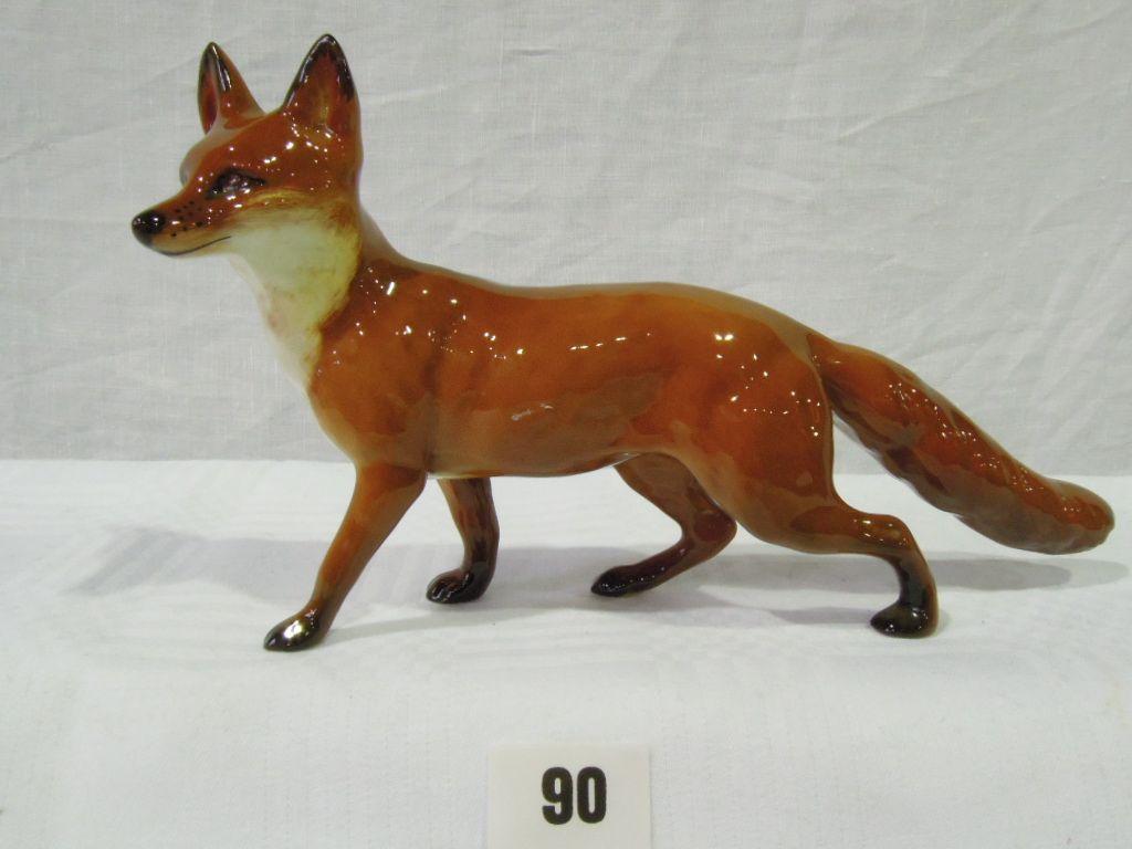 Appraisal: A Beswick model of a running fox with black tip