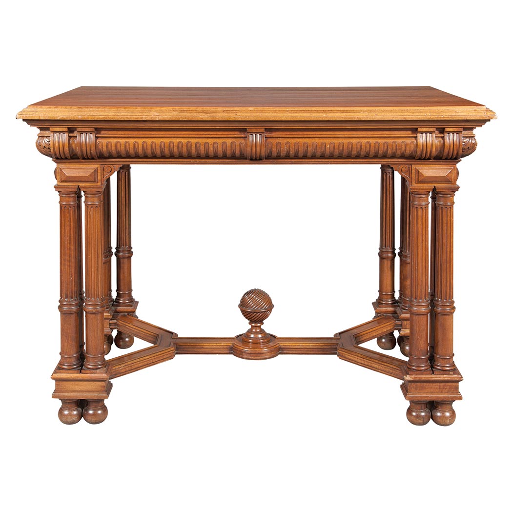 Appraisal: Russian Baroque Style Mahogany Center Table A Smitt Moscow The