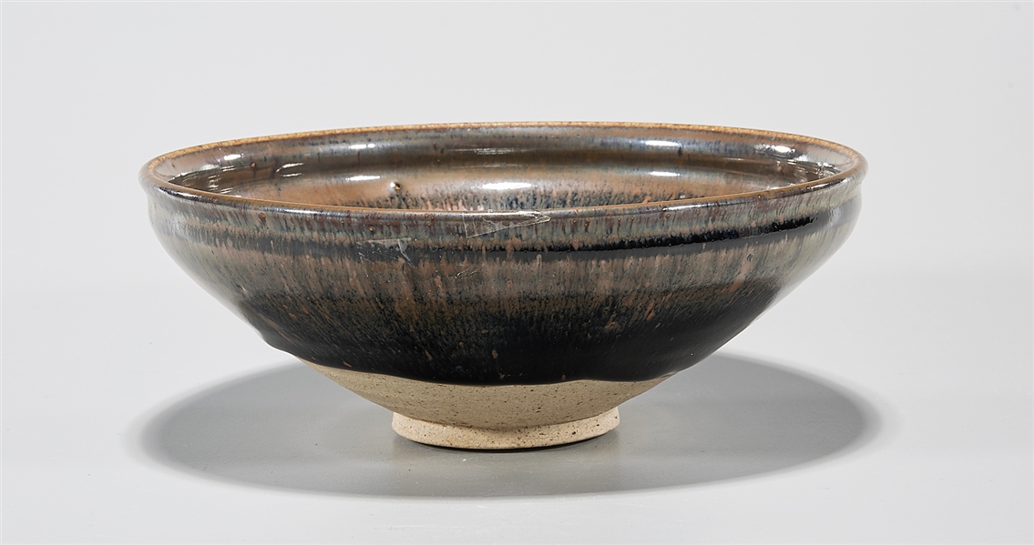 Appraisal: Chinese brown glazed ceramic bowl D approx Condition wear