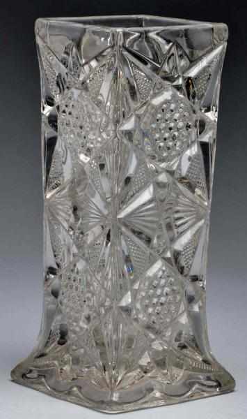 Appraisal: Glass Soda Fountain Straw Holder Circa early s Glass soda