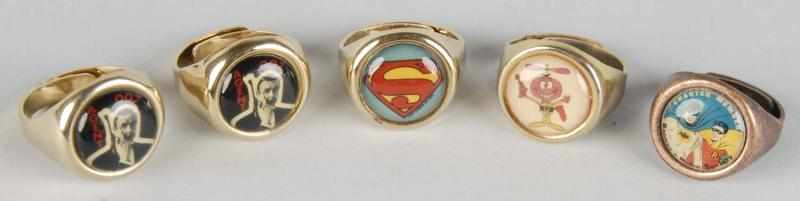 Appraisal: Lot of Cereal Character Rings Description Circa s Includes two