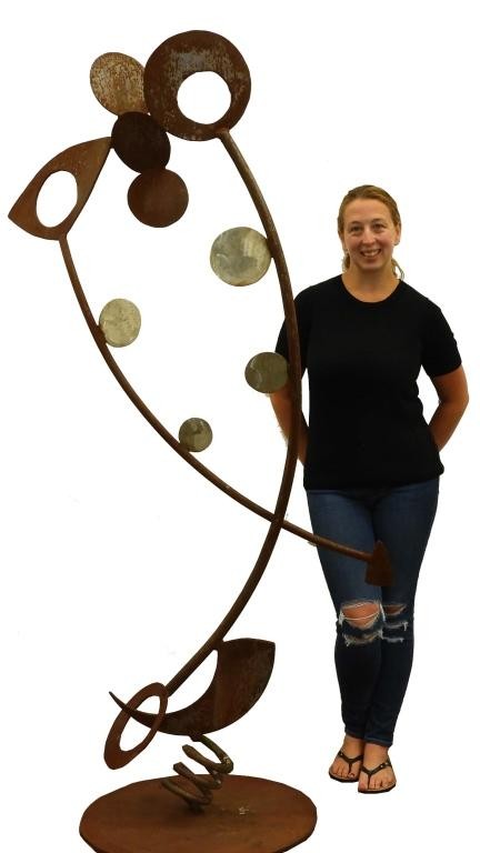 Appraisal: WHITMORE BOOGAERTS MODERN STEEL KINETIC SCULPTURE Rhode Island Dated Large