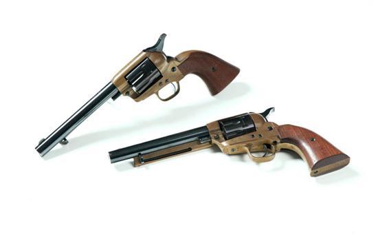 Appraisal: PAIR OF HILTON SINGLE ACTION REVOLVERS American th century caliber