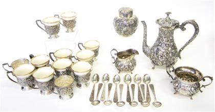 Appraisal: Sterling silver after-dinner coffee service for twelvekirk son and other