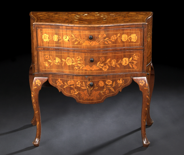 Appraisal: Dutch Mahogany and Marquetry Commode second quarter th century the