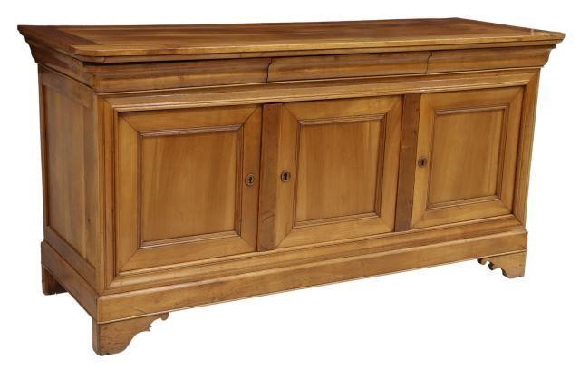 Appraisal: French Louis Philippe period fruitwood sideboard mid th c long