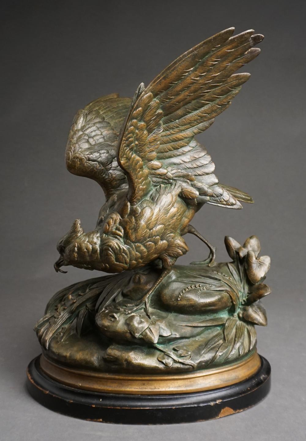 Appraisal: After Alphonse Alexandre Arson French - Patinated Metal Figure of