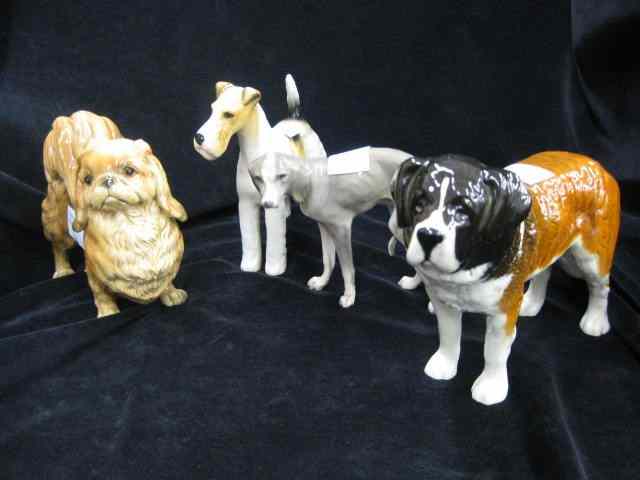 Appraisal: Dog Figurines Beswick others tallest '' excellent