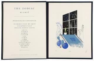 Appraisal: Roman Erte de Tirtoff ''The Zodiac Portfolio'' includes the twelve