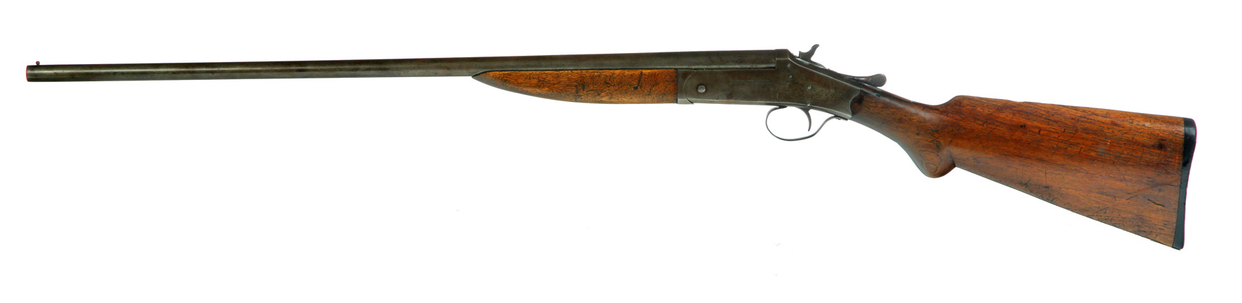 Appraisal: STEVENS SHOTGUN American patented August Single shot percussion shotgun on