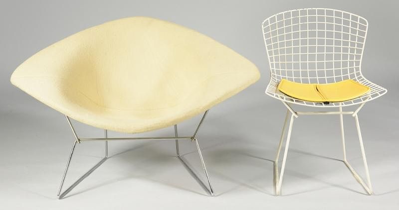 Appraisal: Harry Bertoia Knoll chairs Harry Bertoia Italian - midcentury modern