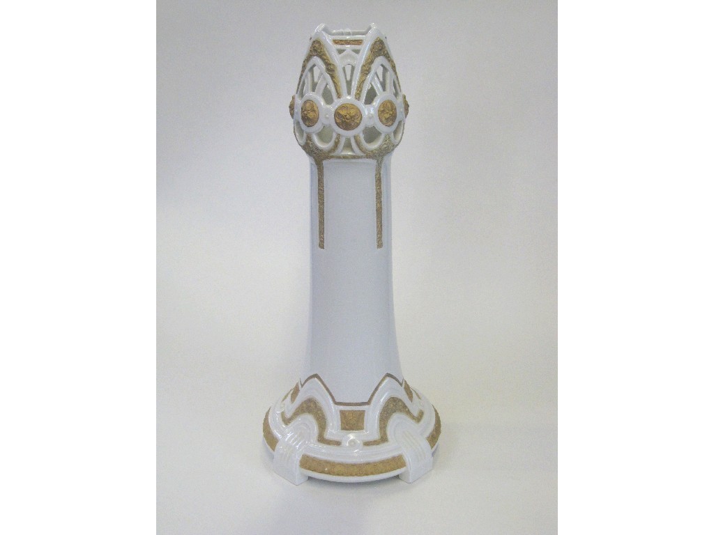 Appraisal: KPM porcelain vase in the Art Nouveau style with gilt