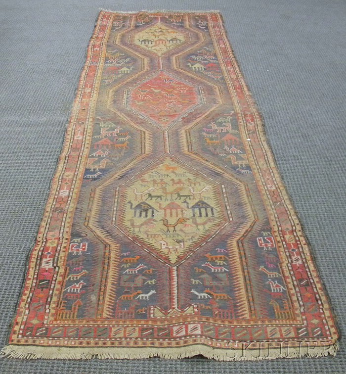 Appraisal: Soumak Long Rug th century ft in x ft in