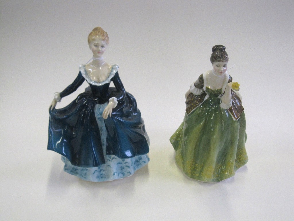 Appraisal: Two Royal Doulton figures 'Fleur' HN and 'Janine' HN