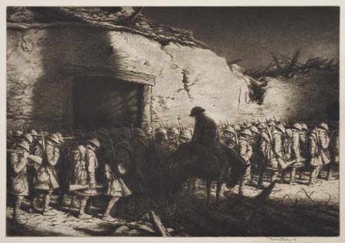 Appraisal: KERR EBY Group of prints Artillery Train etching Edition of