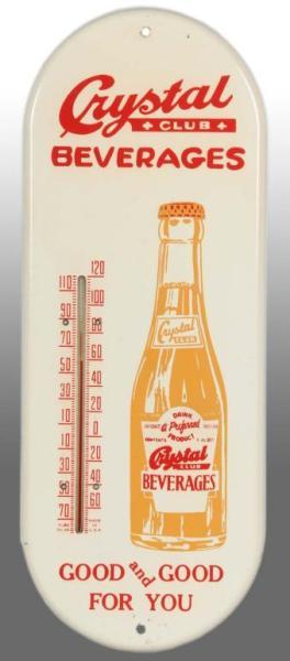 Appraisal: Tin Crystal Club Thermometer Description Rare with only minor wear