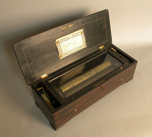 Appraisal: Bremand cylinder music box th c h w