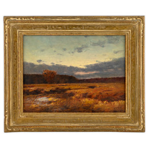 Appraisal: Horace P Giles American - Salt Marshes Near Boston Autumn