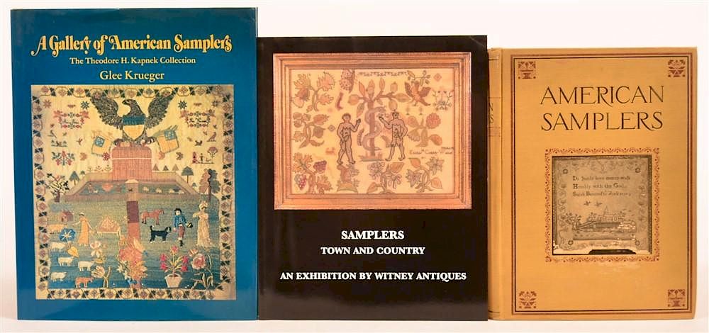 Appraisal: vols Books on Samplers Krueger A Gallery of American Samplers