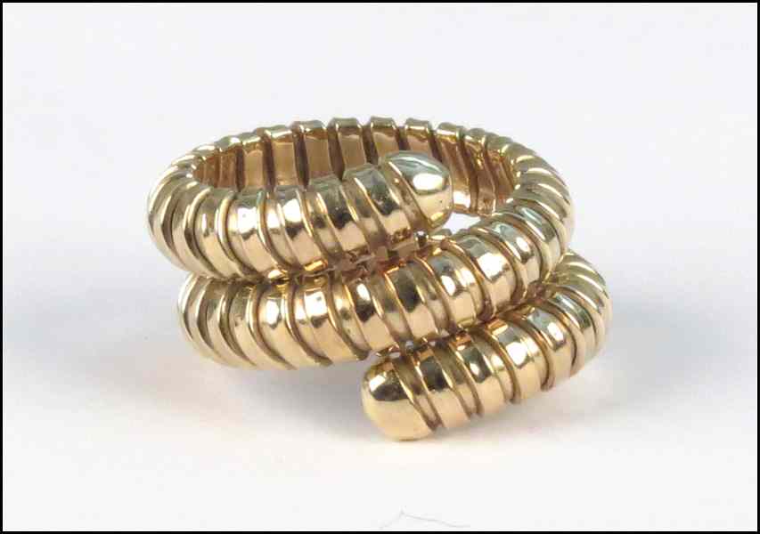 Appraisal: KARAT YELLOW GOLD COIL FORM RING grams Condition No Specific