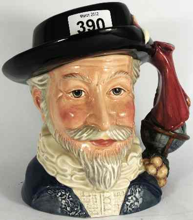 Appraisal: Royal Doulton Large Character Jug Sir Walter Raleigh D Character